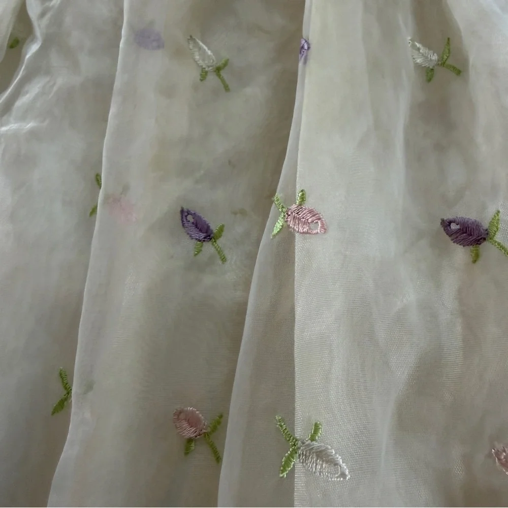 Biscotti Collezioni Girl’s Floral White Party Dress Sz 24M